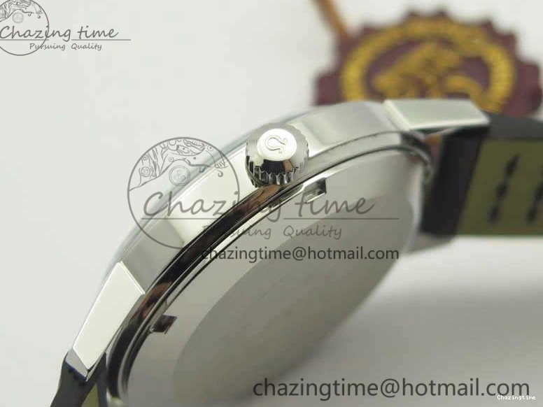 0301 EasyCare Seamaster 30 1962 SS TW Best Edition Black Dial On Leather Strap MIYOTA 8079